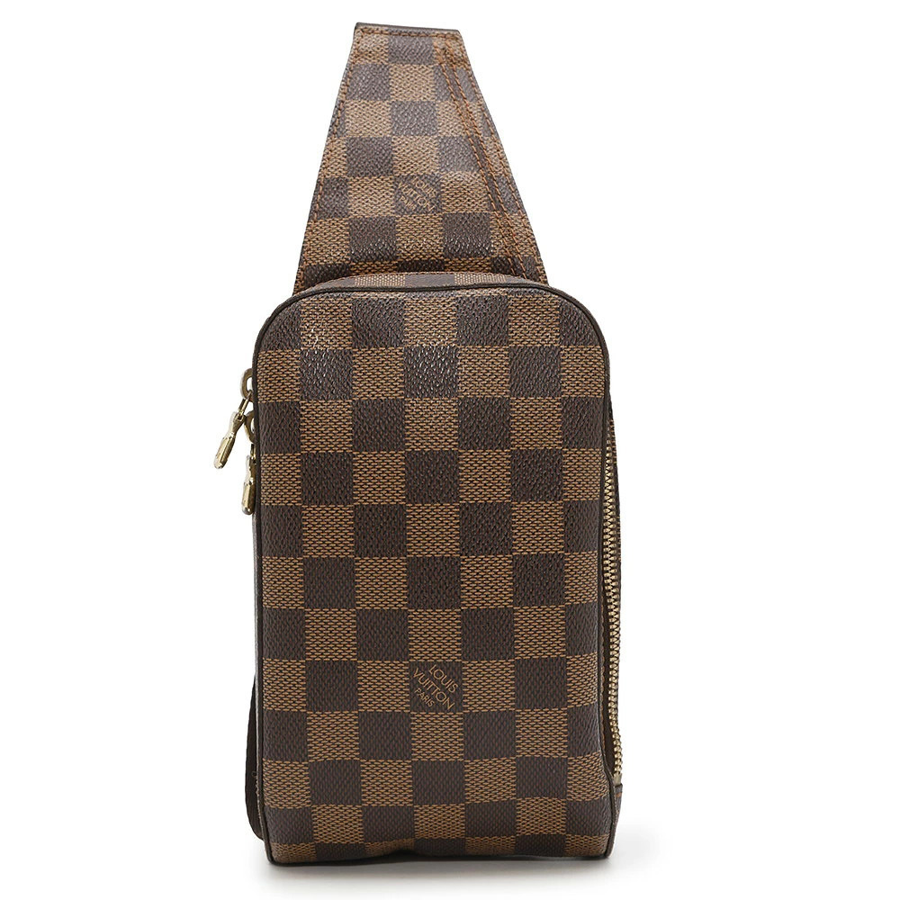 Louis Vuitton Body Bag Damier Ebene Brown Geronimos